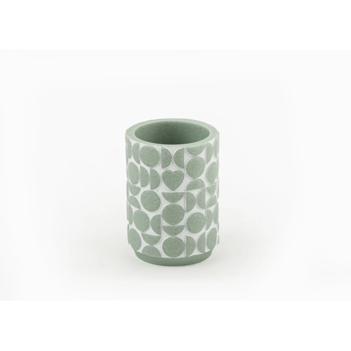 Manamo Linyi Toothpaste Dispenser Polyresin Cameo Green  7.9x7.9x10.9 cm