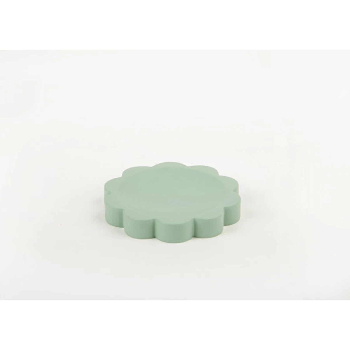 Manamo Tria Soap Dish  Polyresin Cameo Green  11.7x11.7x1.8 cm