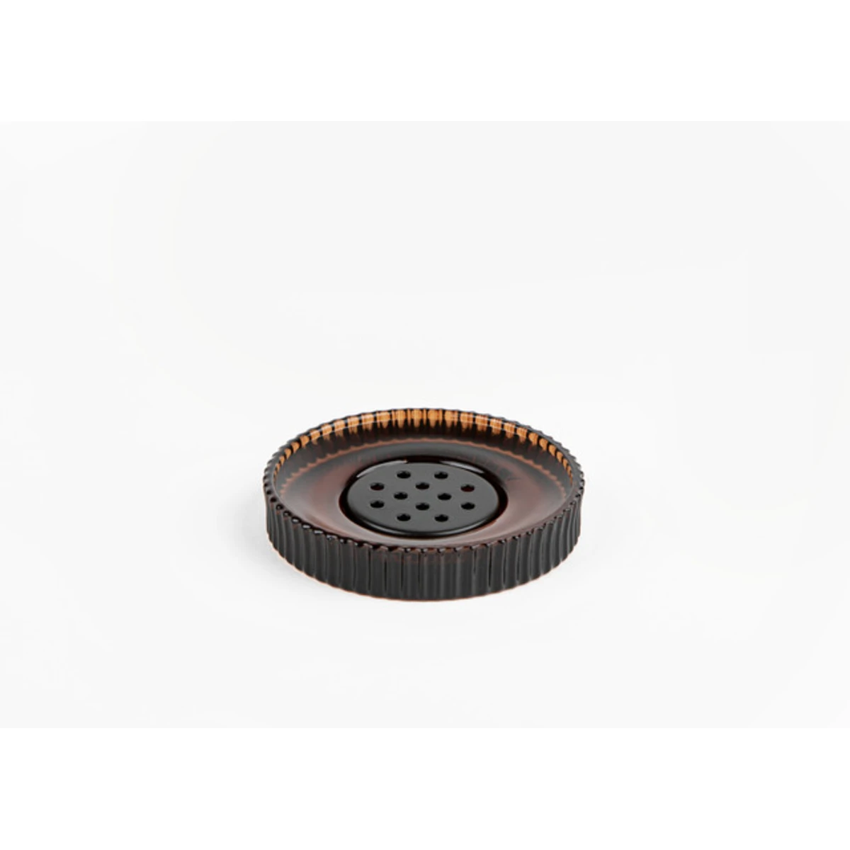 Manamo Star Soap Dish  Glass Amber  10.5x10.5x2 cm