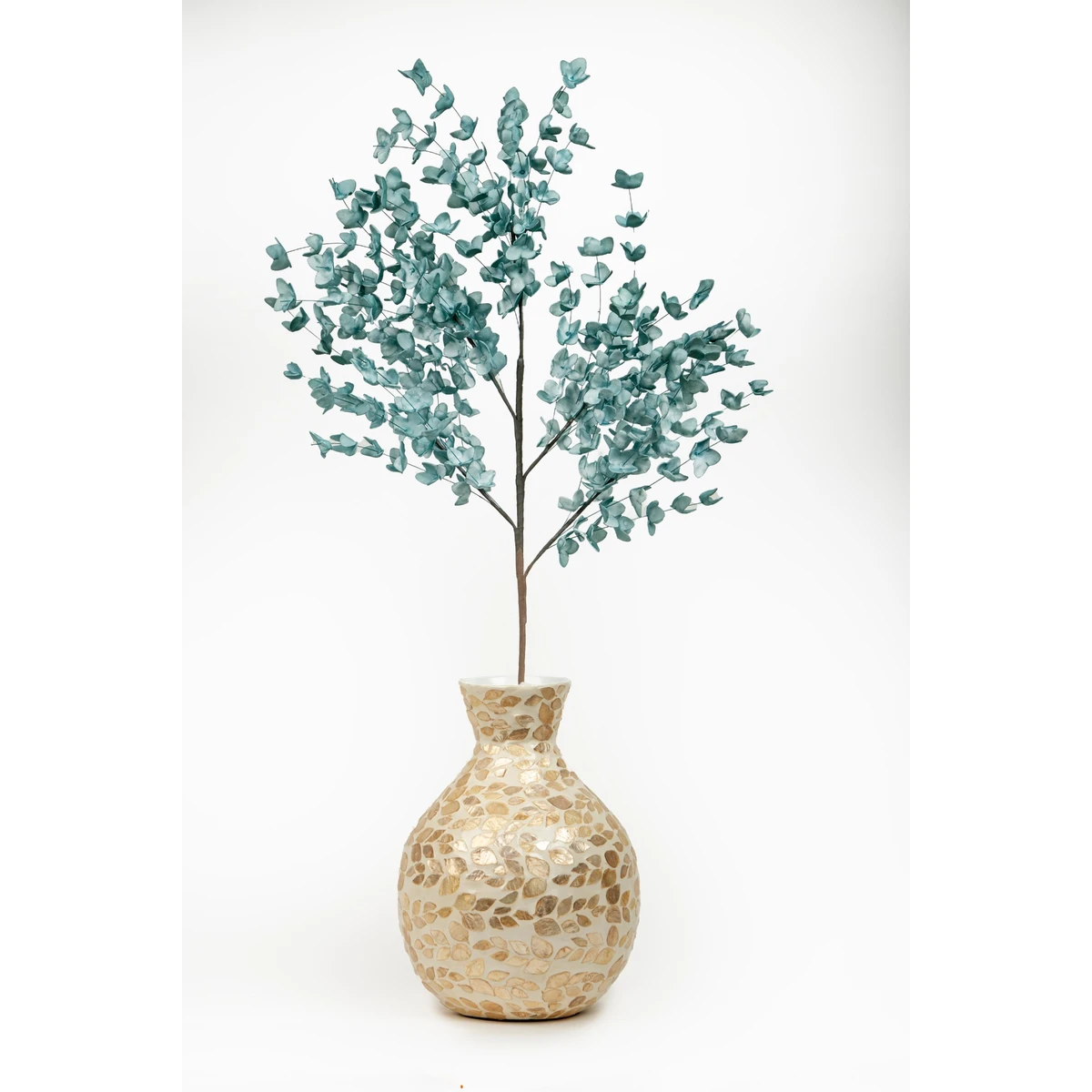 Manamo Spring Branch Artificial Flower  Indigo 104 cm