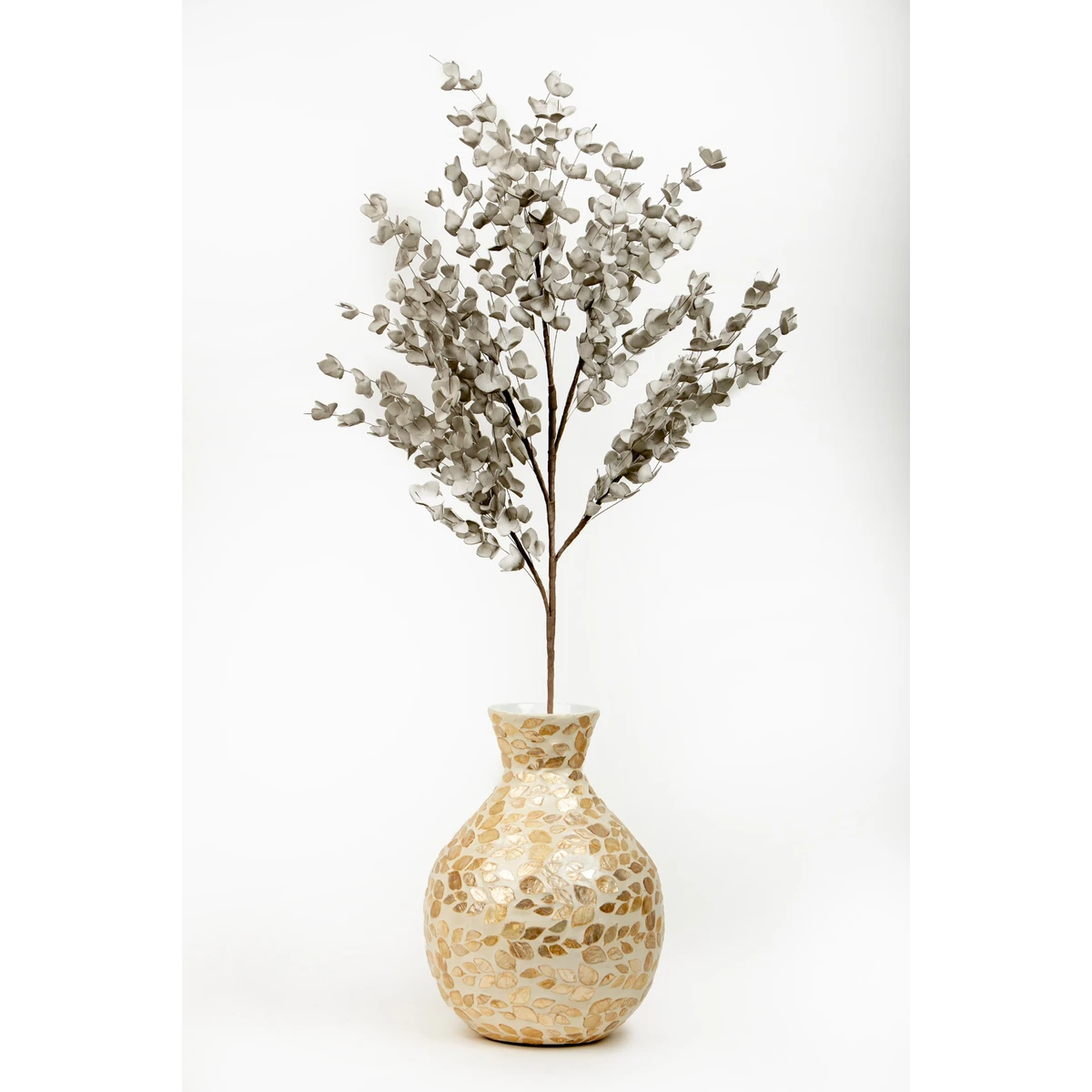 Manamo Spring Branch Artificial Flower  Grey  104 cm