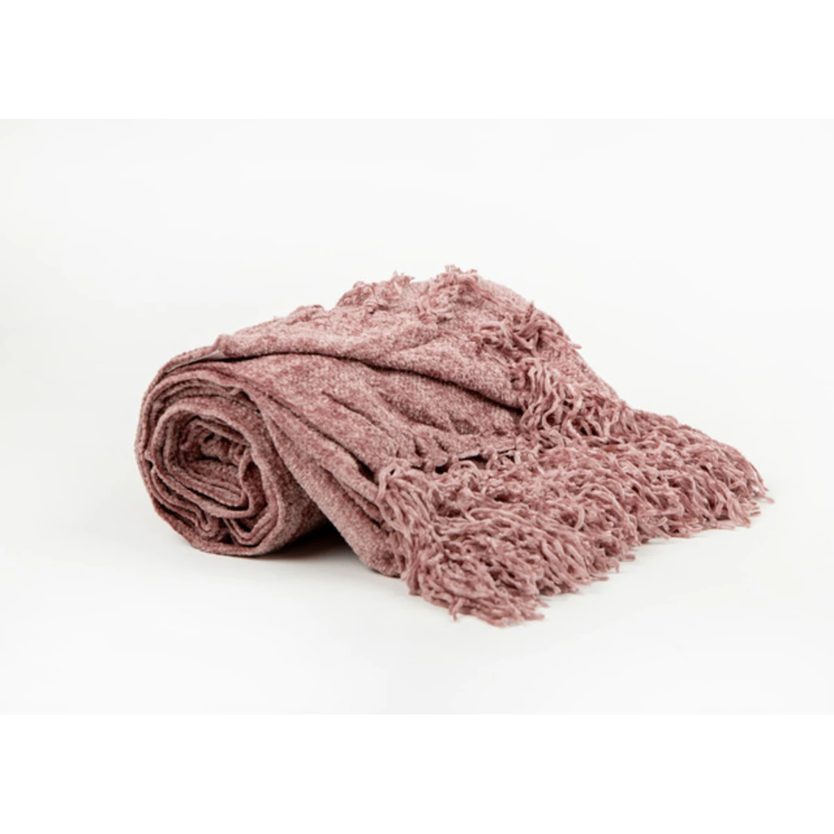 Manamo Chic Throw Polyester Dusty Rose 130x150+2x10cm