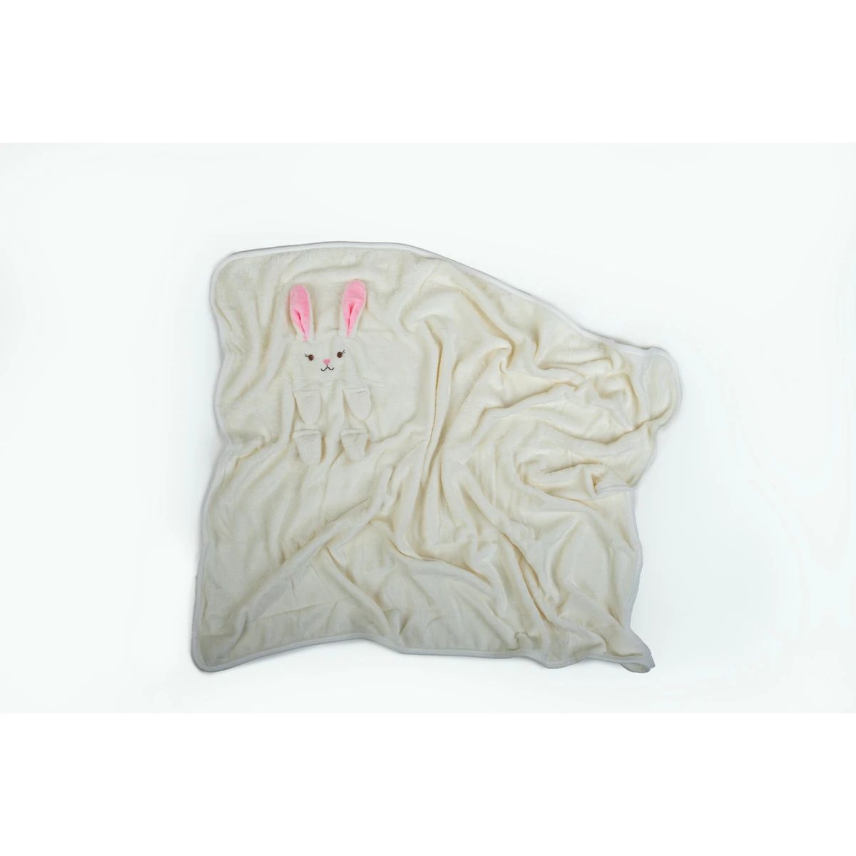 Manamo Rabbit Baby Blanket Polyester Ecru 80x100 cm