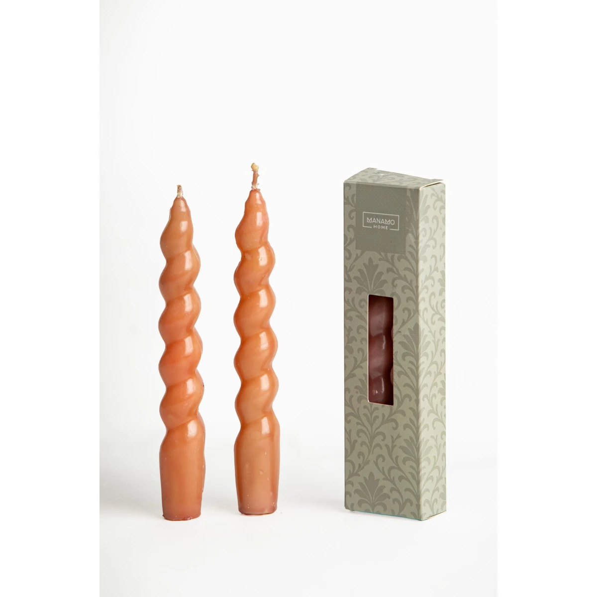 Manamo Hot Chocolate Candle  Beige 2 Pc