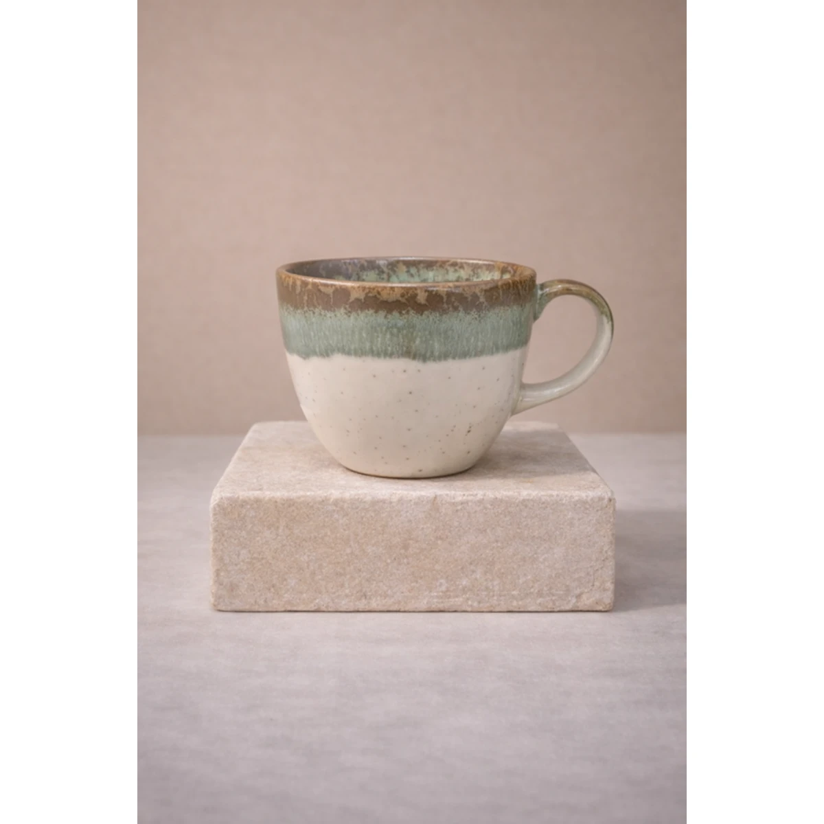 Manamo Luna Cappuccino Mug Ceramiic Green  290 cc