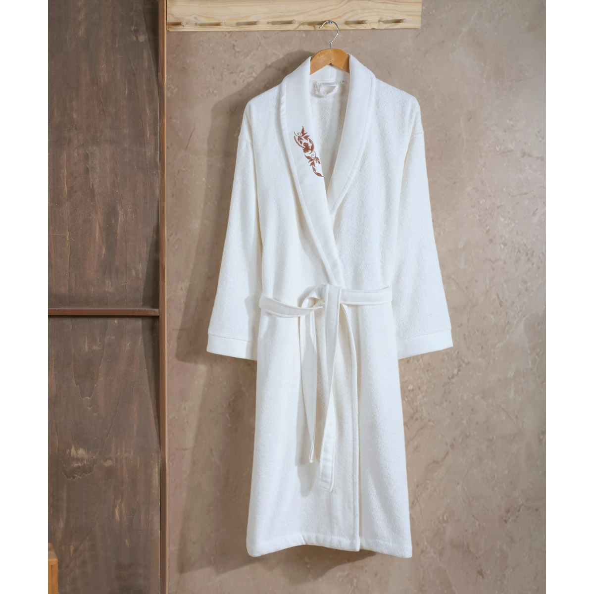 Manamo Elain Bathrobe Cotton Ecru S/M
