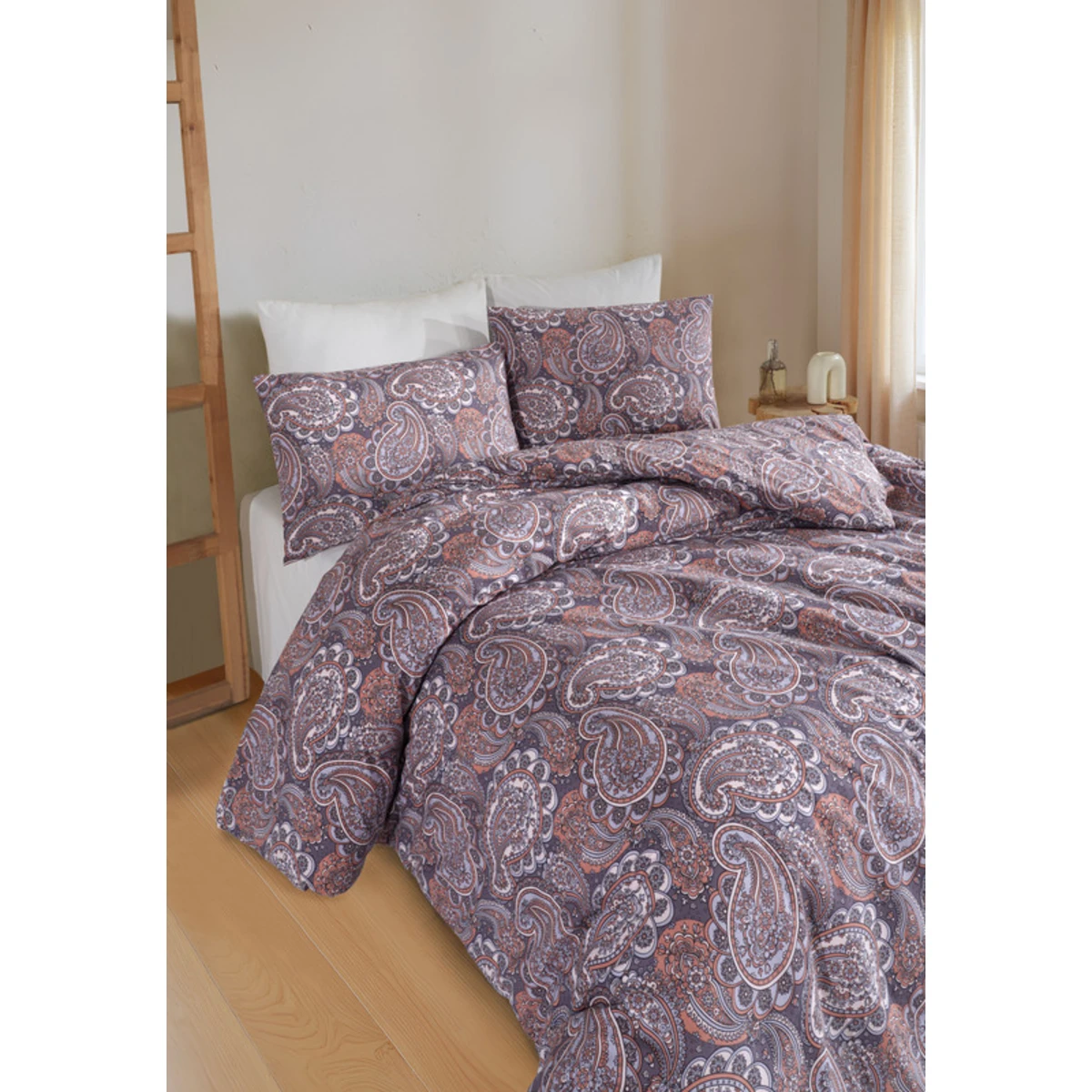 Manamo Paisley Duvet Cover With Pillow Case Cotton  Single 160x220 cm+50X70 cm