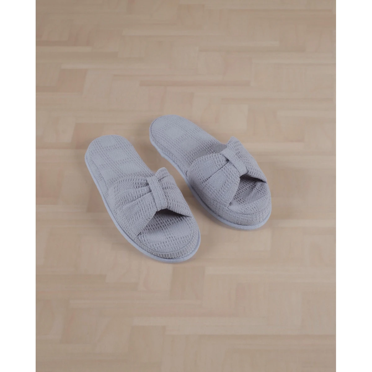 Manamo Roma Slipper Waffle Cotton Metal Grey  42-44