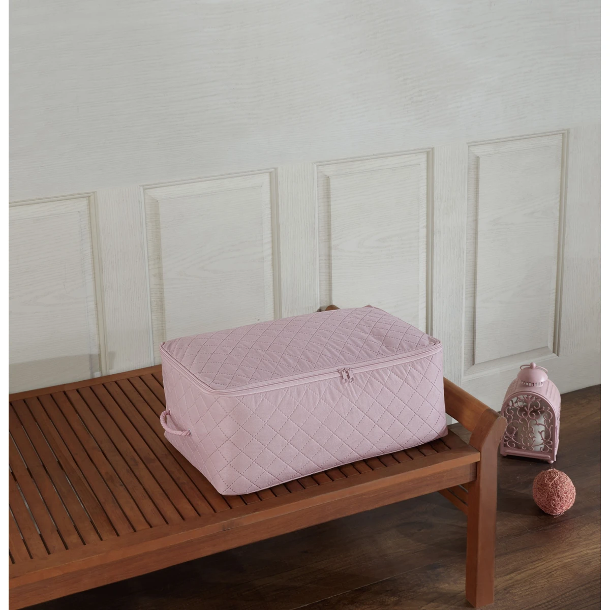 Manamo  Plain Organizer Quilted Pink 52x30x24 cm