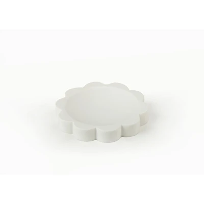 Manamo Tria Soap Dish Polyresin Ecru  11.7x11.7x1.8 cm