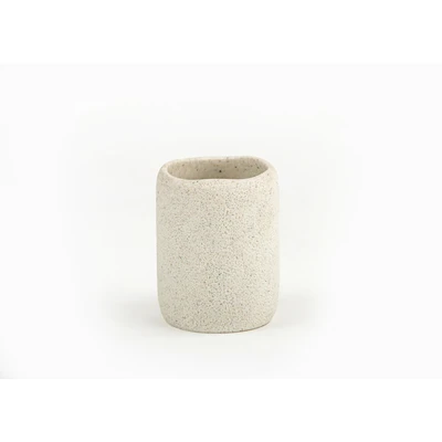 Manamo Elegance Toothpaste Dispenser Polyresin Ecru  7.7x7.7x9.7 cm