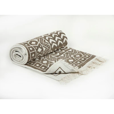 Manamo Elisa Carpet Cotton Acrylic Double Sided Mink 80x150 cm  