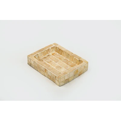 Manamo Loren Soap Dish MDF / Pearl Champagne 14x10x2.5 cm