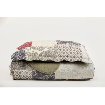 Manamo Paisley Bed Cover  Mink Single  180x240+50x70 cm