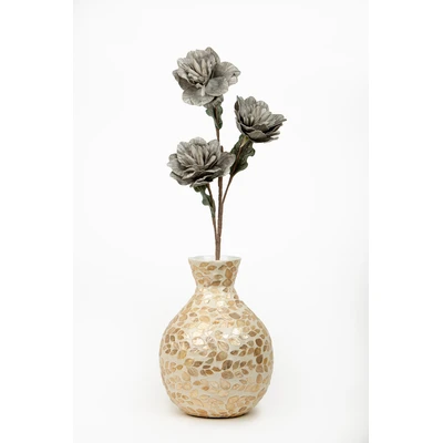 Manamo Azalea Artificial Flower  Grey  80 cm