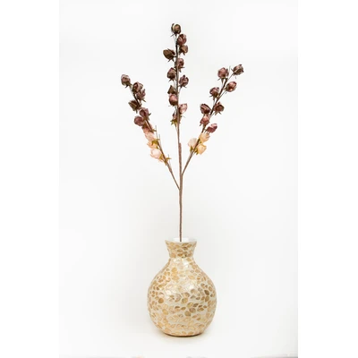 Manamo Rose Bud Artificial Flower  Damson 118 cm