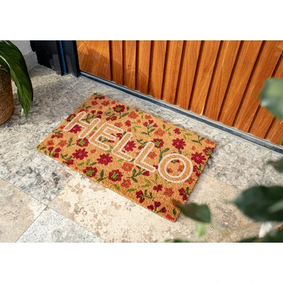 Manamo Hello Doormat Coir  40x60 cm