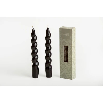 Manamo Amber Vanillla Candle  Black 2 Pc