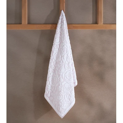 Manamo Rose Bath Towel Cotton White/Blush  70x140 cm
