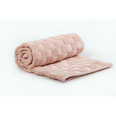 Manamo Checkers Cotton Bathmat Blush 50x70 