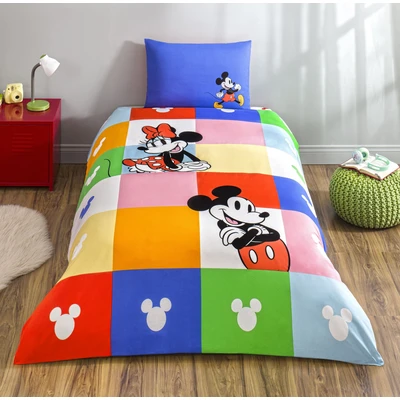 TAC Cotton Disney Minnie & Mickey Bed Linen Set Single Size 160x220+100x200+50x70 (1 pc)