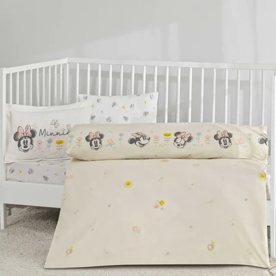 TAC Cotton Baby Minnie Mouse Dream Bed Linen Set 100x150+120x180+34x45 (2pc)    