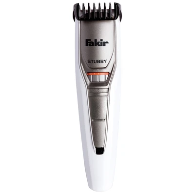 Fakir Stubby Beard Trimmer-White Chrome 