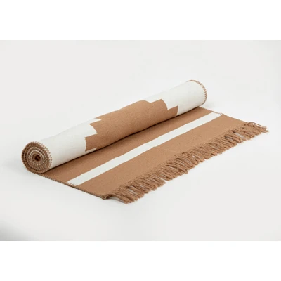 Manamo Sharp Edge Carpet Acrylic Brown/Ecru 80x150 cm